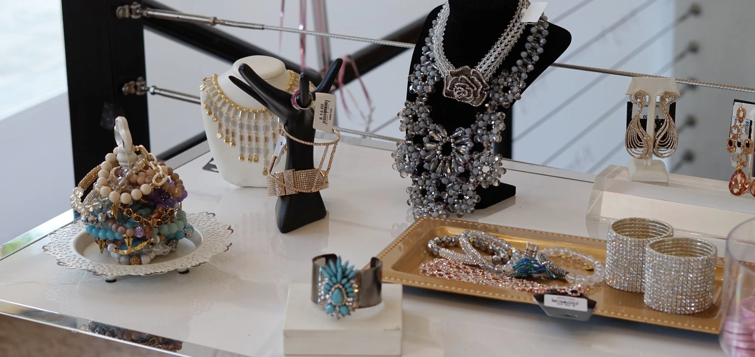 You can't forget about the sparkly jewels!!! There are quite a few unique pieces in the store.