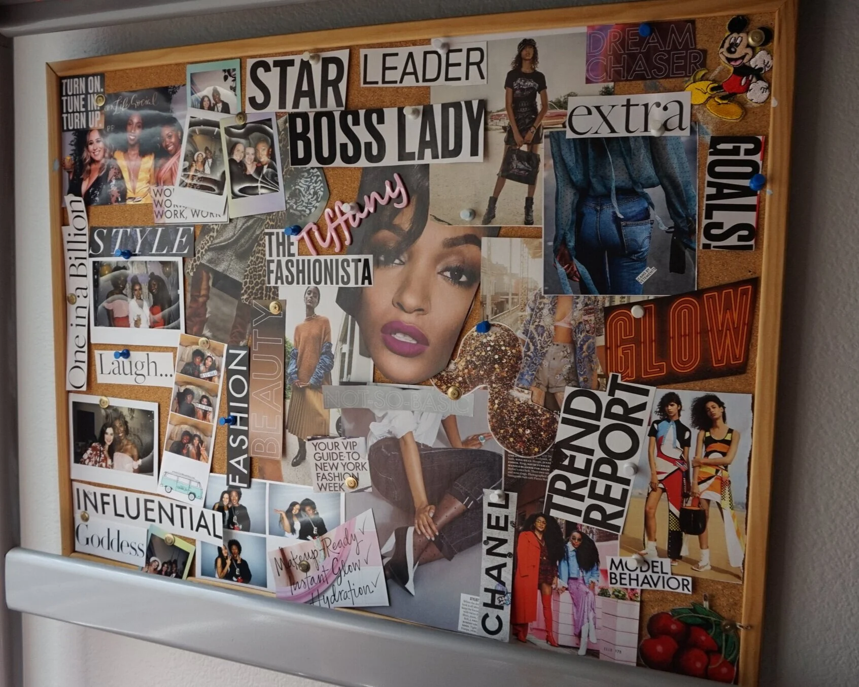 DIY Photo Collage Cork Board