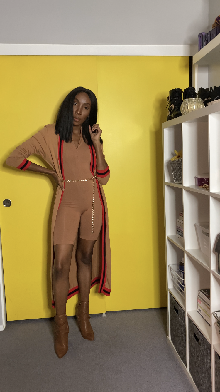 Styling with Jluxlabel Zip Up Rompers and Black Ribbed Bodysuit 