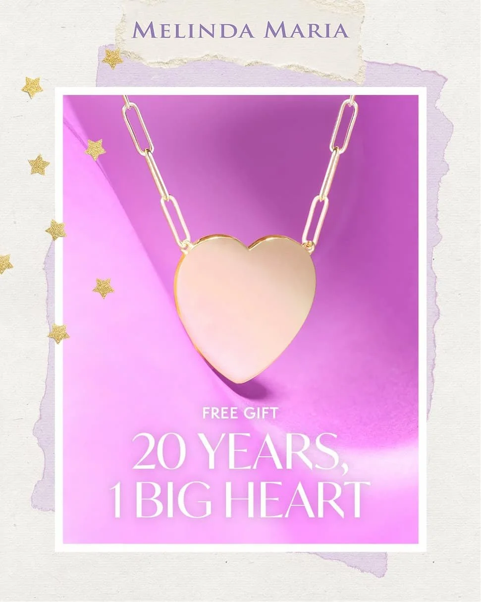Melinda Maria 20th Anniversary Celebration Gift with Purchase 