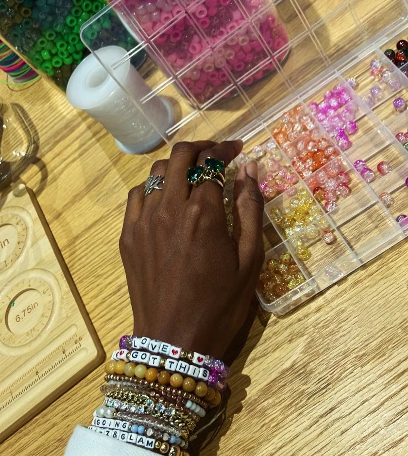 Adding more fun 🤩 to the bracelet stack!!✨