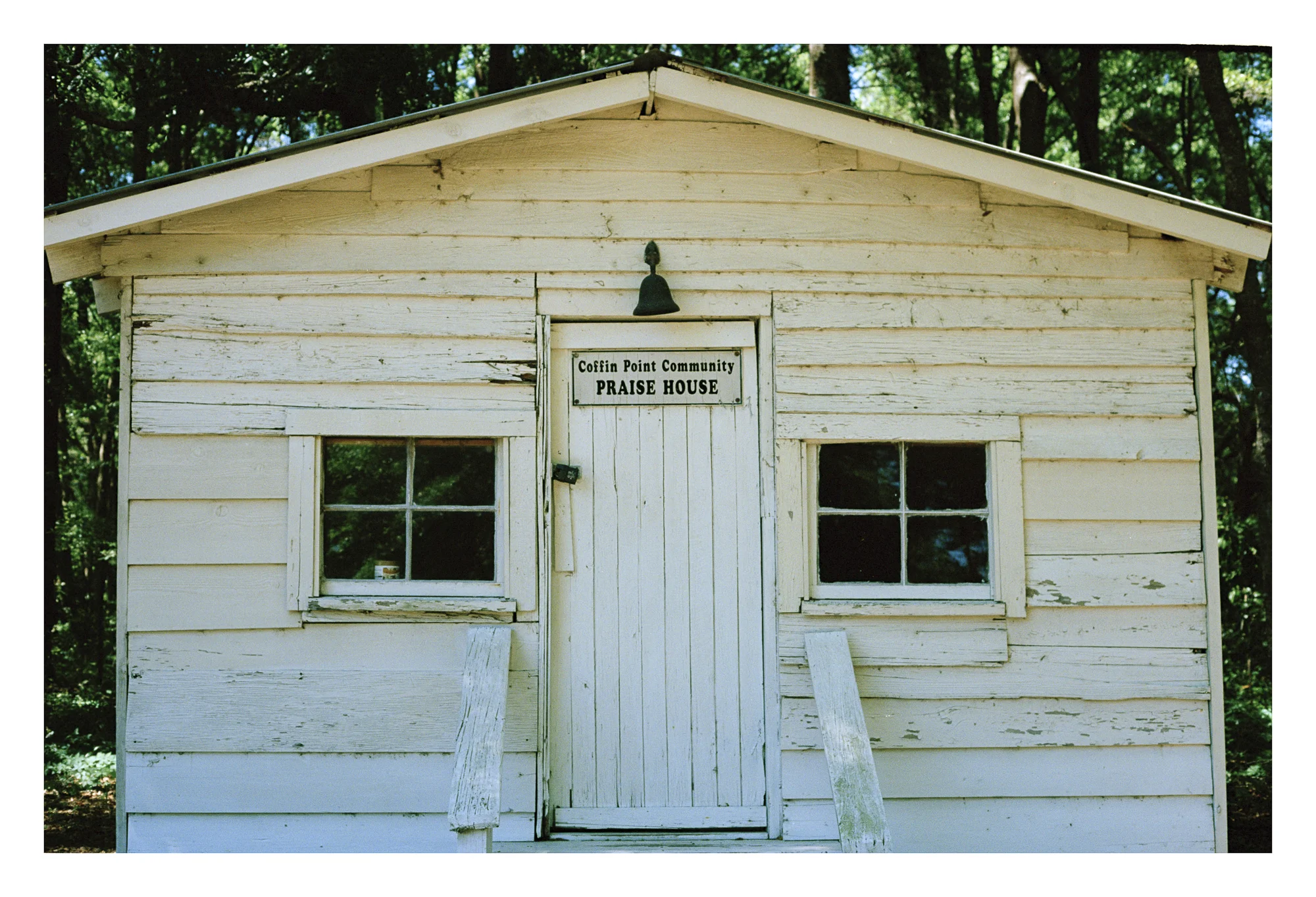 The Coffin Point Community Praise House were built on plantations as small places of worship during slavery, still serve an important spiritual role in the Gullah community as a place for gathering.