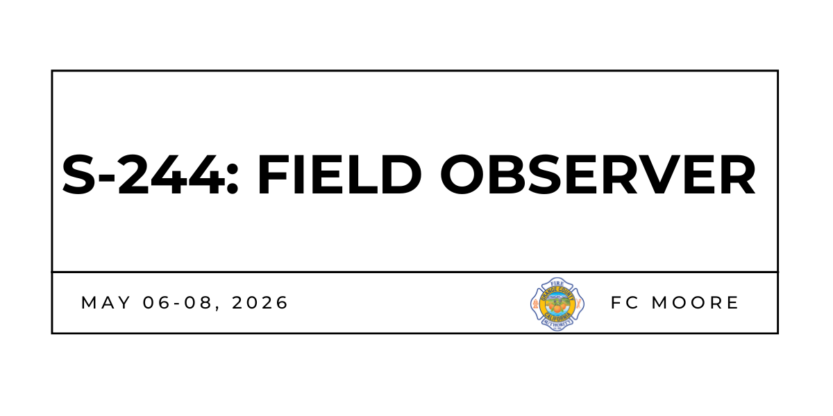 S-244 - Field Observer