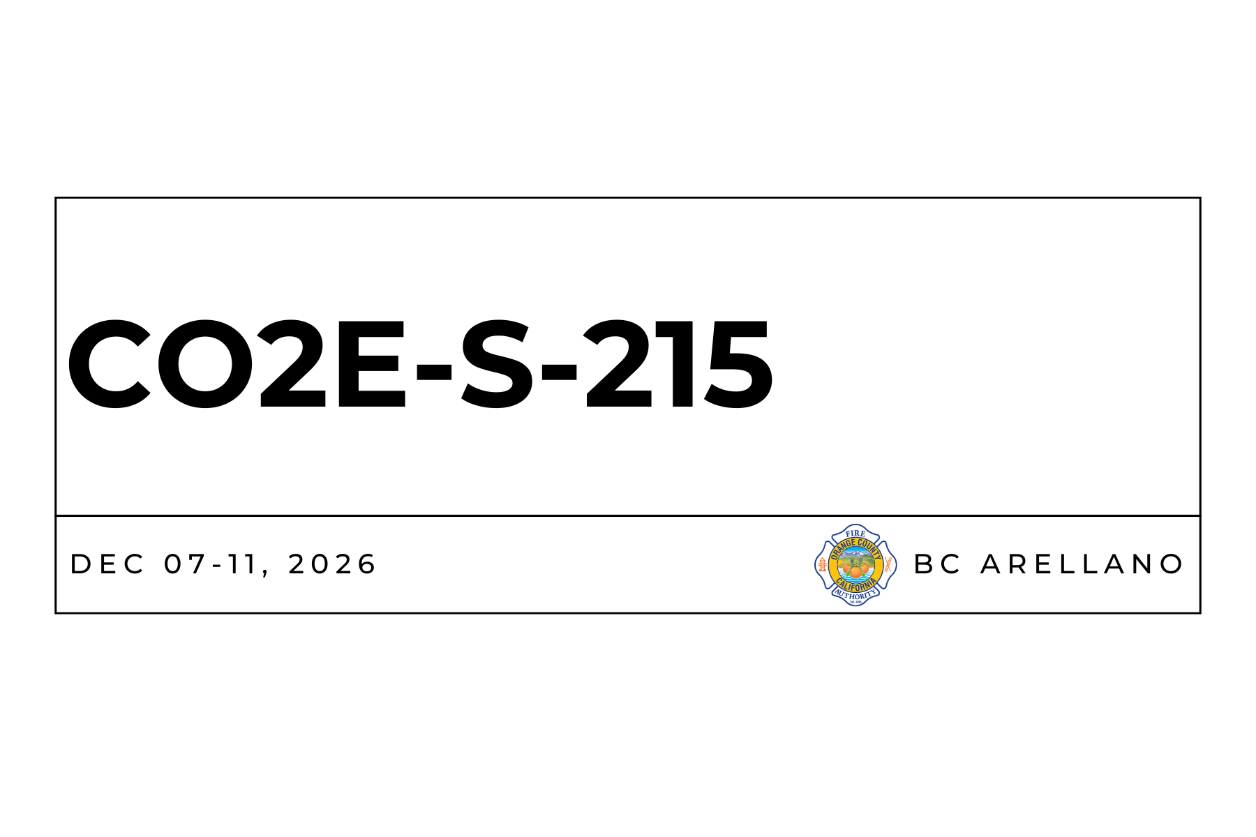 Company Officer 2E / S-215: Wildland Incident Operations 