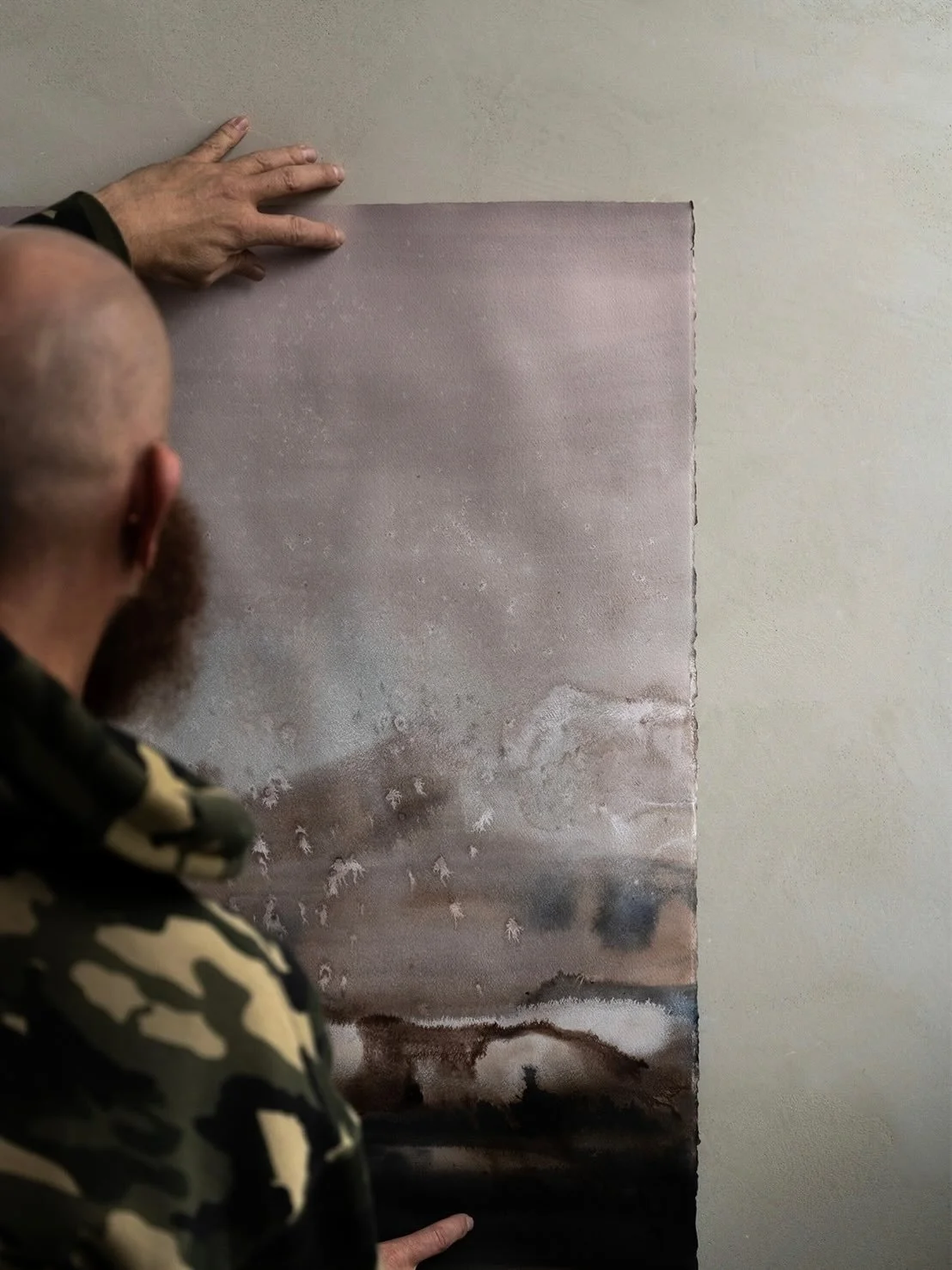 There&rsquo;s some amazing art hanging at cityhomeUNDERGROUND right now by our friend Ben Wiemeyer (@benjamin.makes.art) 🖤

Ben works with natural materials, sumi ink, and white acrylic, with a free flowing process that allows for soft collisions of