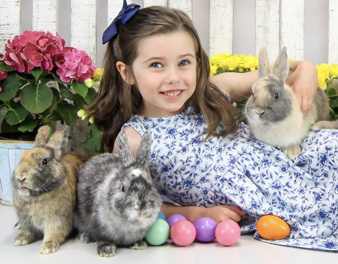 Easter Photo Booth! (w/ REAL Bunnies!)