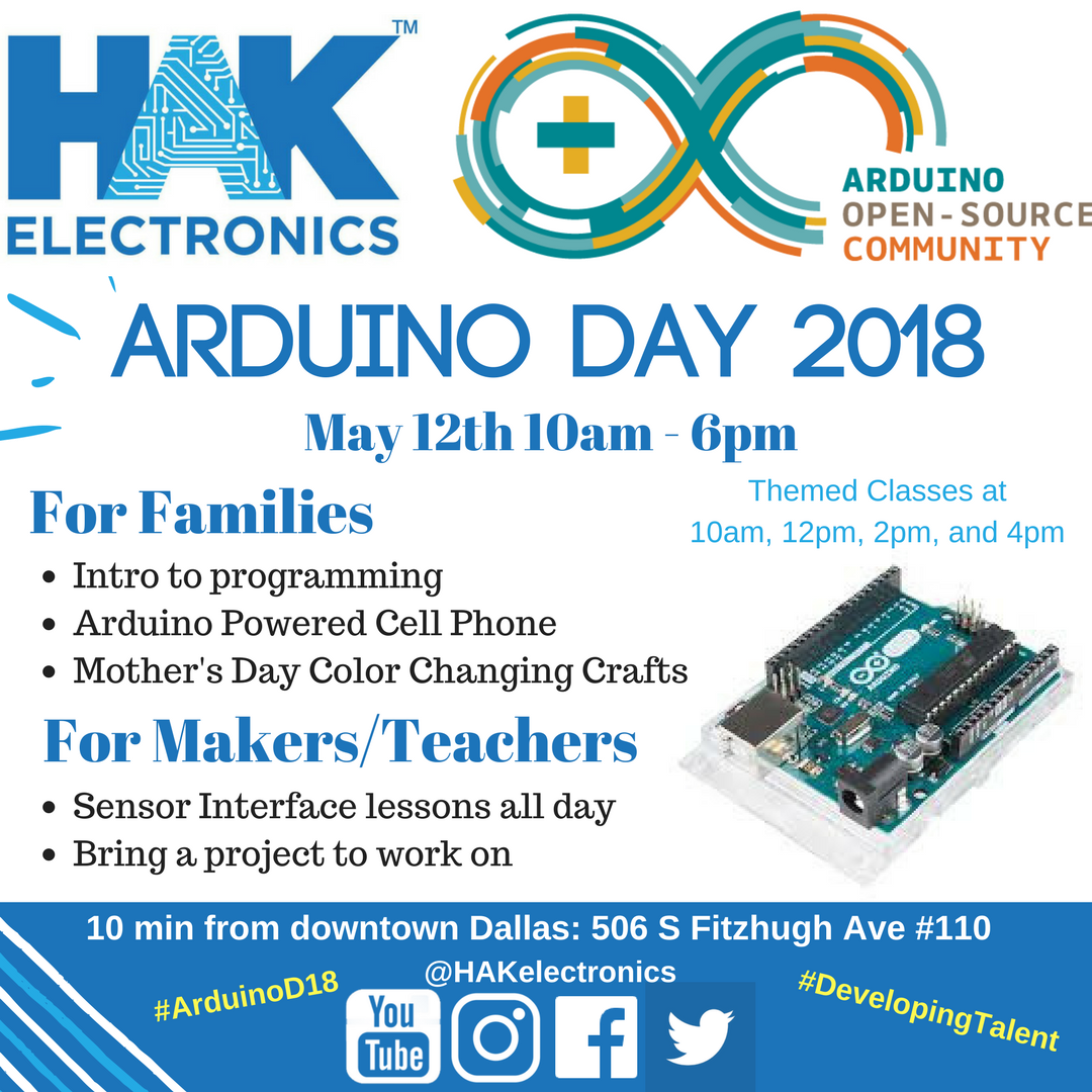 Arduino Day 2018 (Learning and Coding Event)