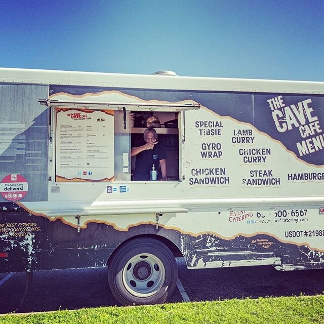 HEY ALL! We have a special guest in the parking lot today! Our friend from @thecavecafe brought his food truck down. Check out pic 2 for the menu.

We're hungry already 😋! Support local and join us for lunch ❤️ Thecavecafe.com &nbsp;#pawn #pawnshop 