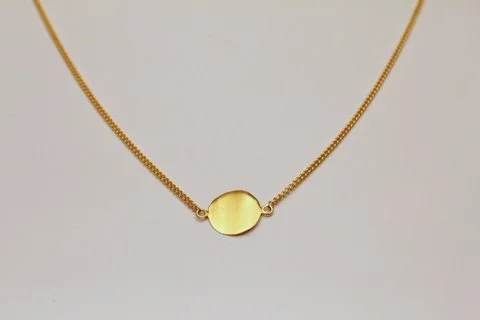Missie 18 carat gold plate necklace 