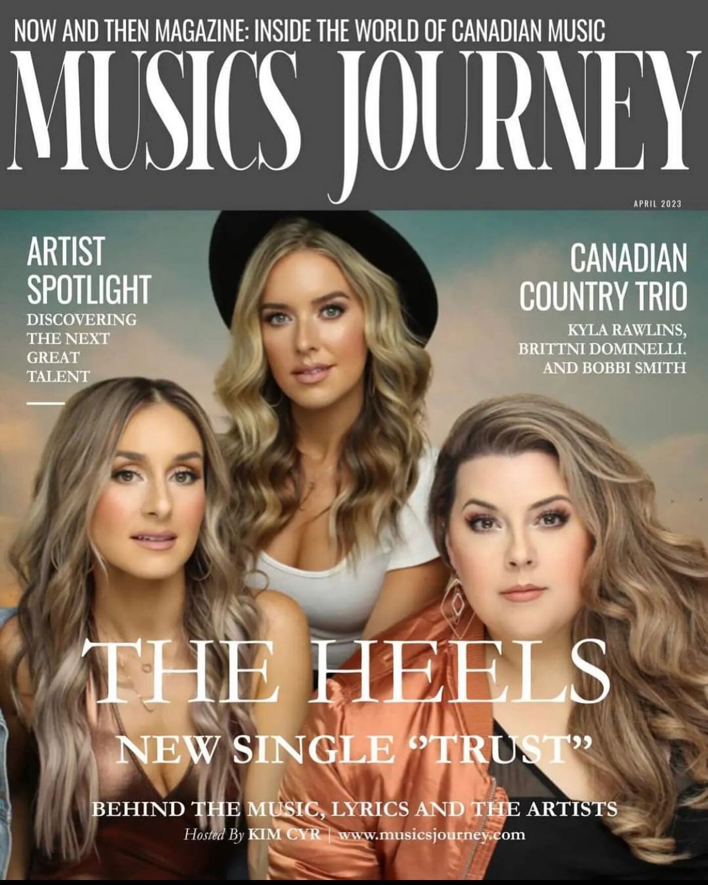 A big hug and thank you to @nowandthenmagazine Kim Cyr our dear friend who we have yet to meet but someday we will! Thank you for featuring us and our new music and on @musicsjourneypodcast we really appreciate your continued support. Chatting with y