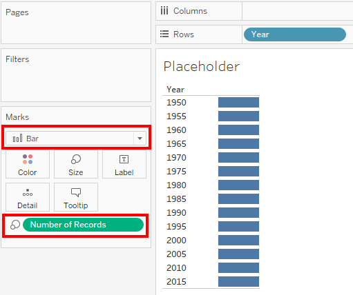 Tableau Pyramid Chart