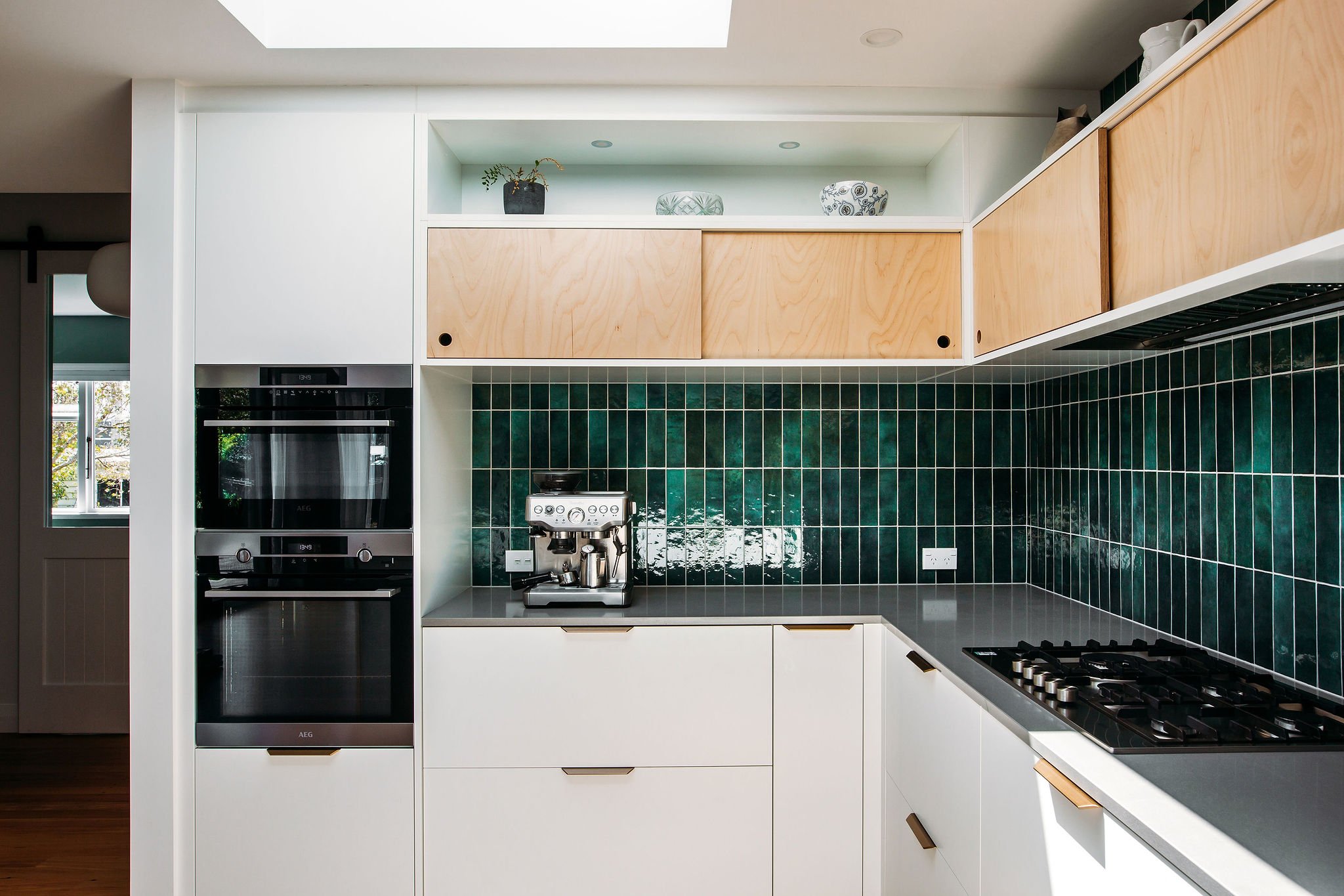 HelloHomeInteriors_Green tile kitchen design nz_15.jpg