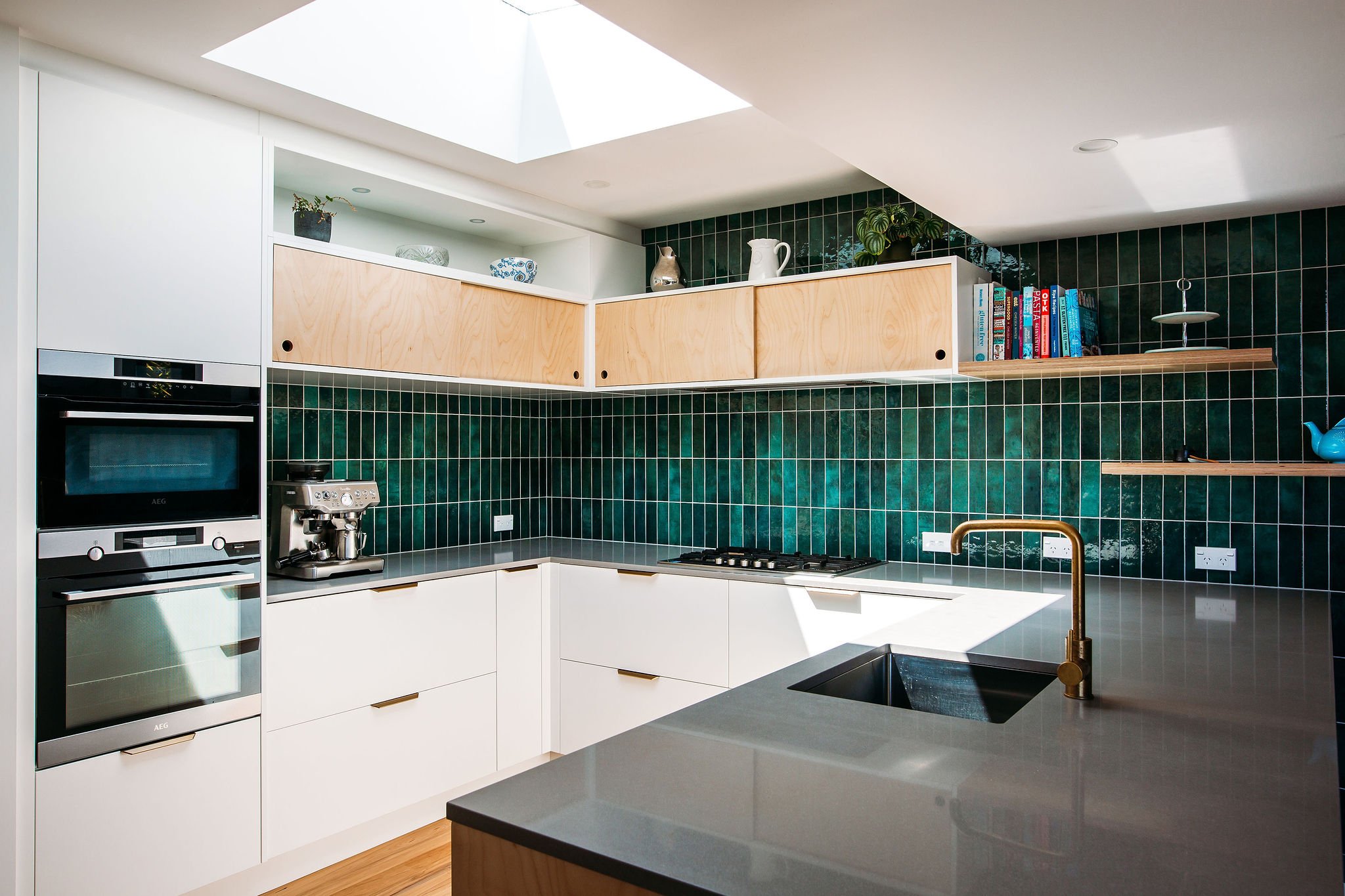 HelloHomeInteriors_Green tile kitchen design nz_25.jpg