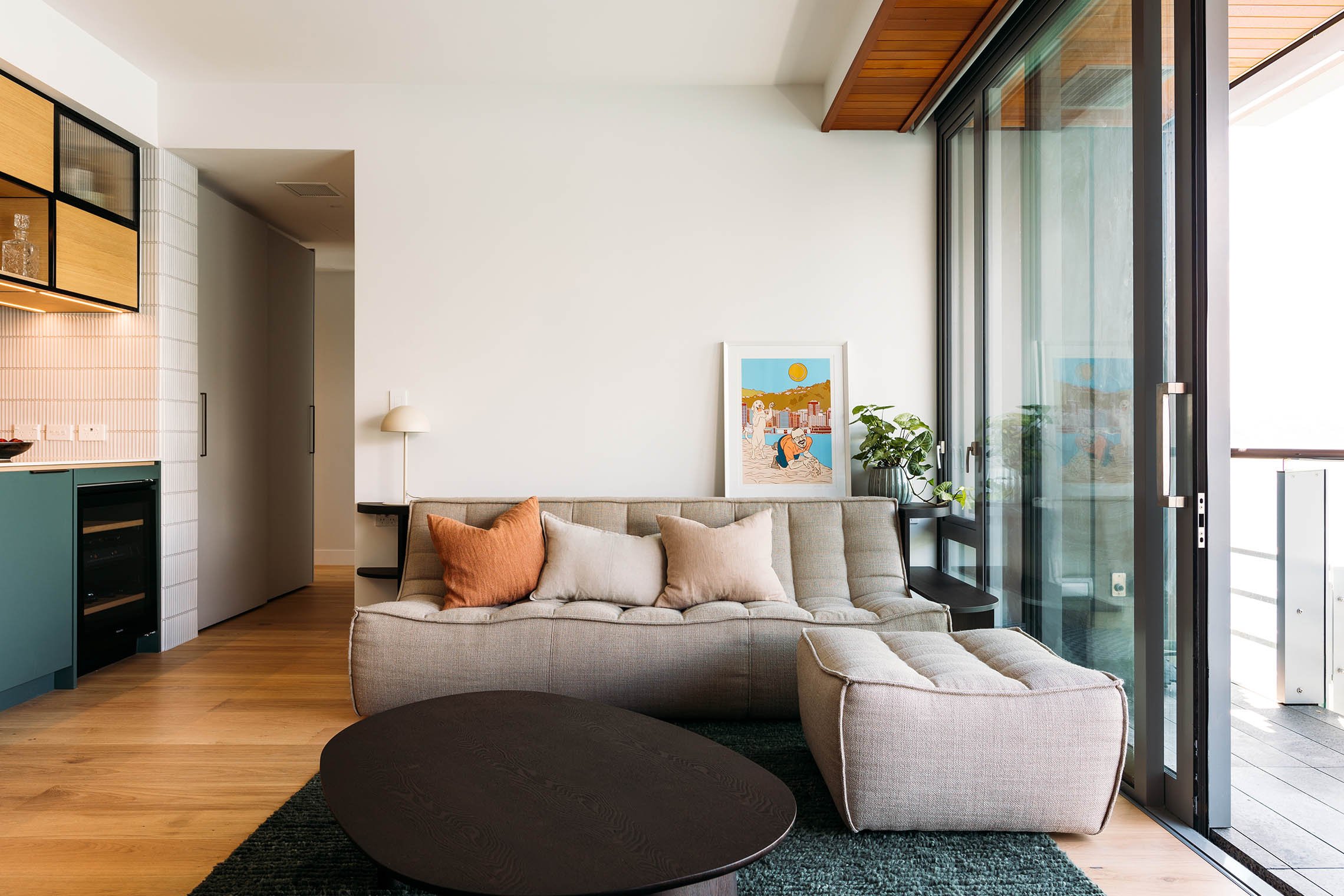 Wellington Waterfront Apartment - Living Room