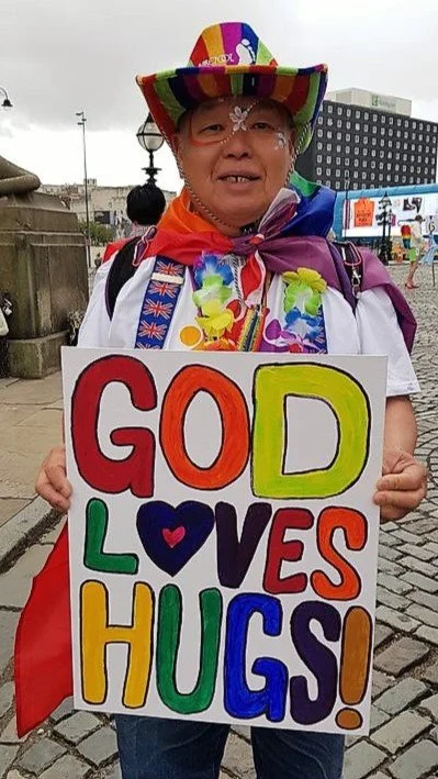 Sam at Pride in Liverpool in 2018. PHOTO: Liverpool Echo.