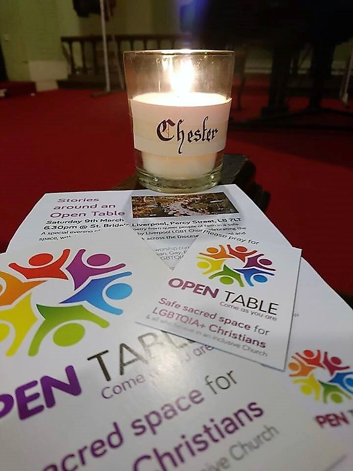  Each Open Table community was represented by a candle which was lit during the course of the evening as the story of Open Table unfolded, and presented to representatives of each community present 