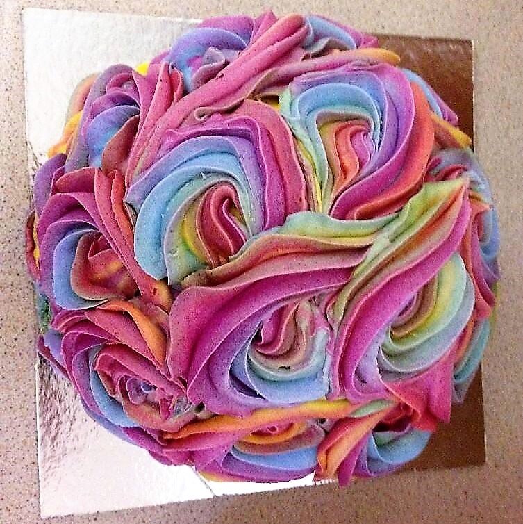  The rainbow piñata cake with a sweet surprise inside 