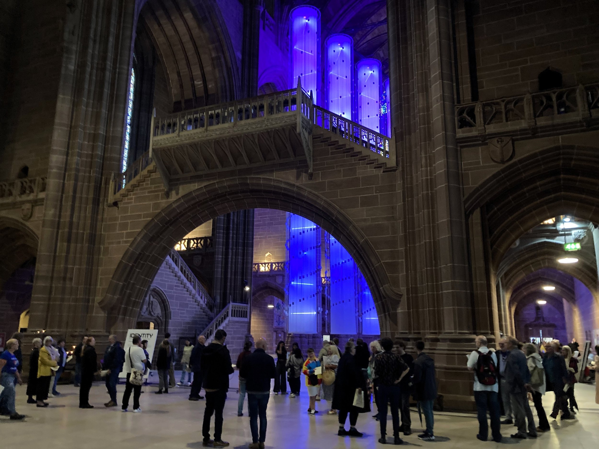  IDENTITY by Peter Walker - Installation in Liverpool Cathedral. PHOTO: Canon Nick Basson. 