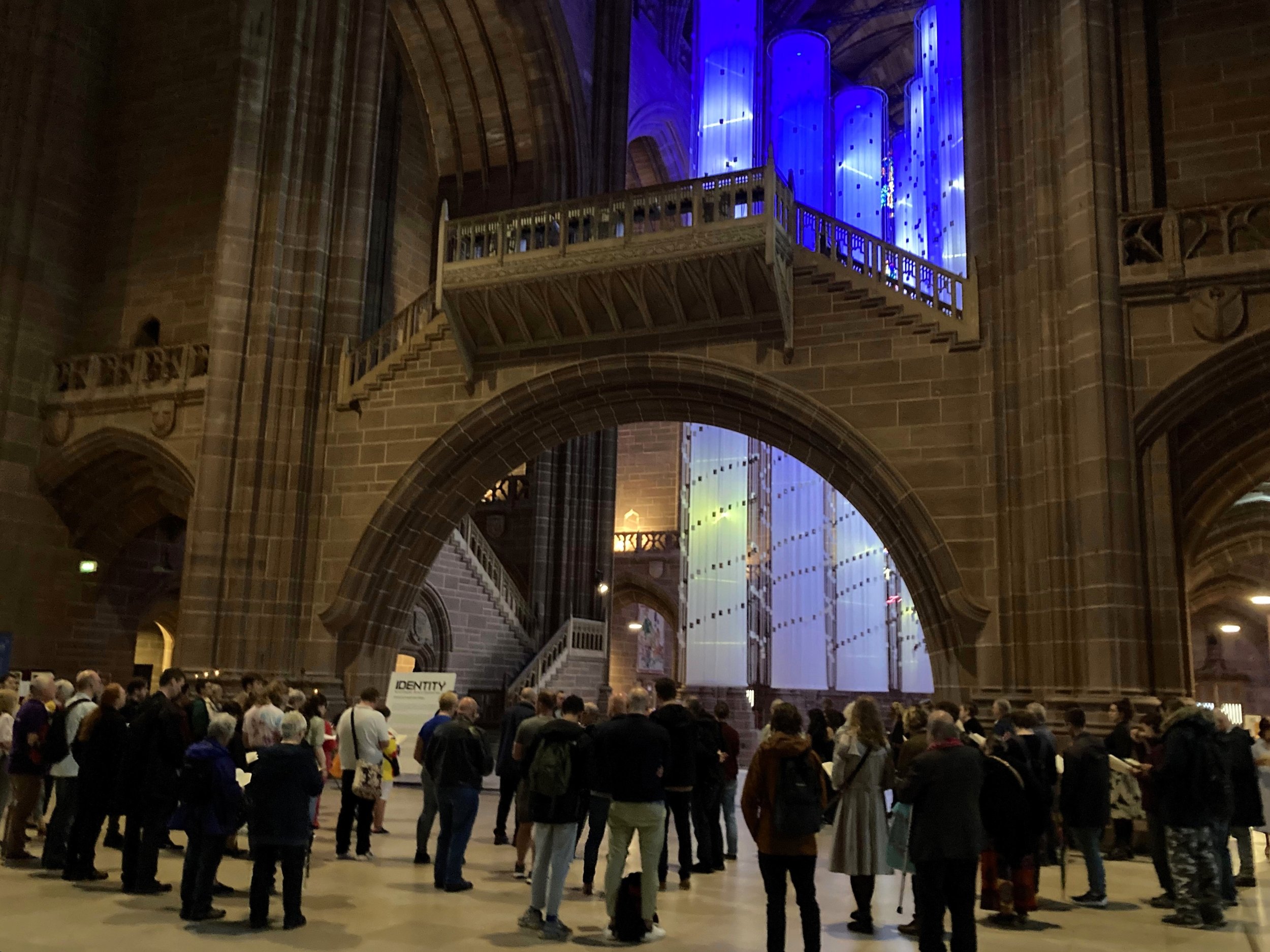  IDENTITY by Peter Walker - Installation in Liverpool Cathedral. PHOTO: Canon Nick Basson. 