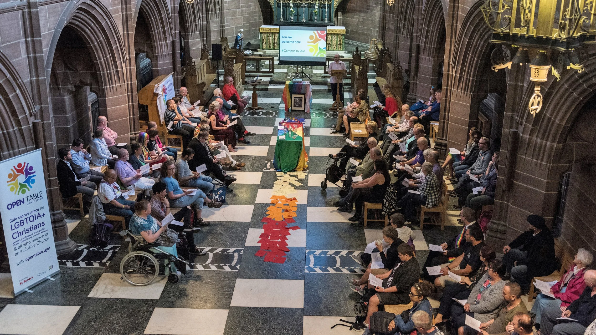 A Post-Pride Chillout event took place at Liverpool Cathedral in 2018 and 2019