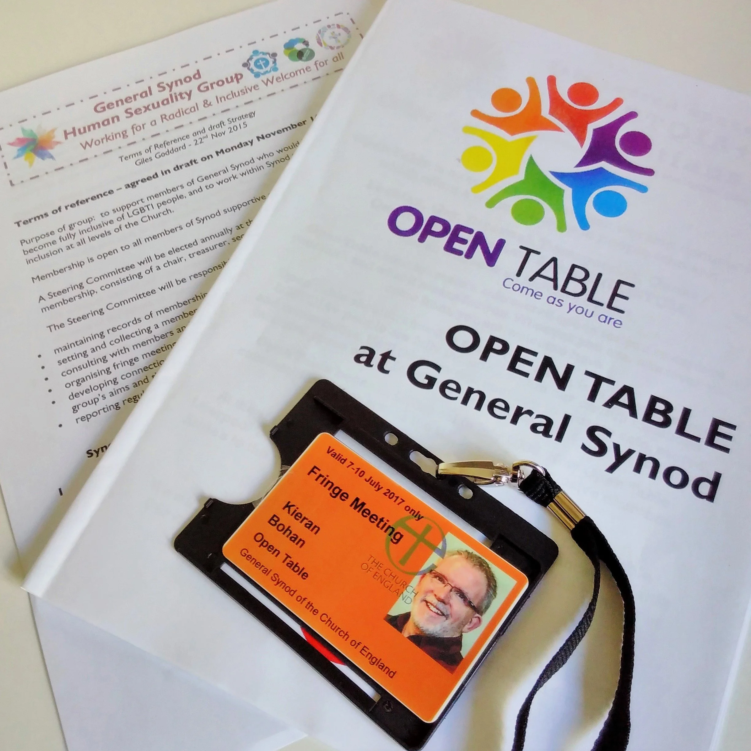  The Open Table service followed a fringe meeting of the General Synod Human Sexuality group 