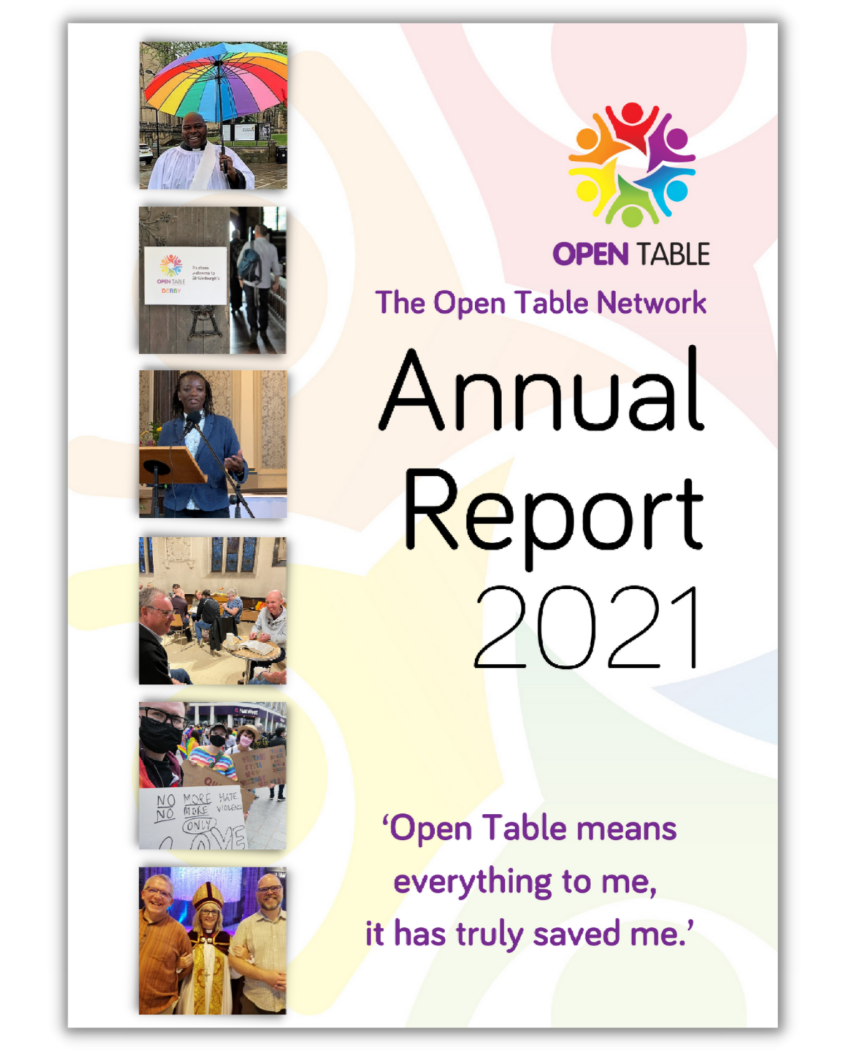  The cover of OTN’s first Annual Report, showing highlights of the year from across our network 