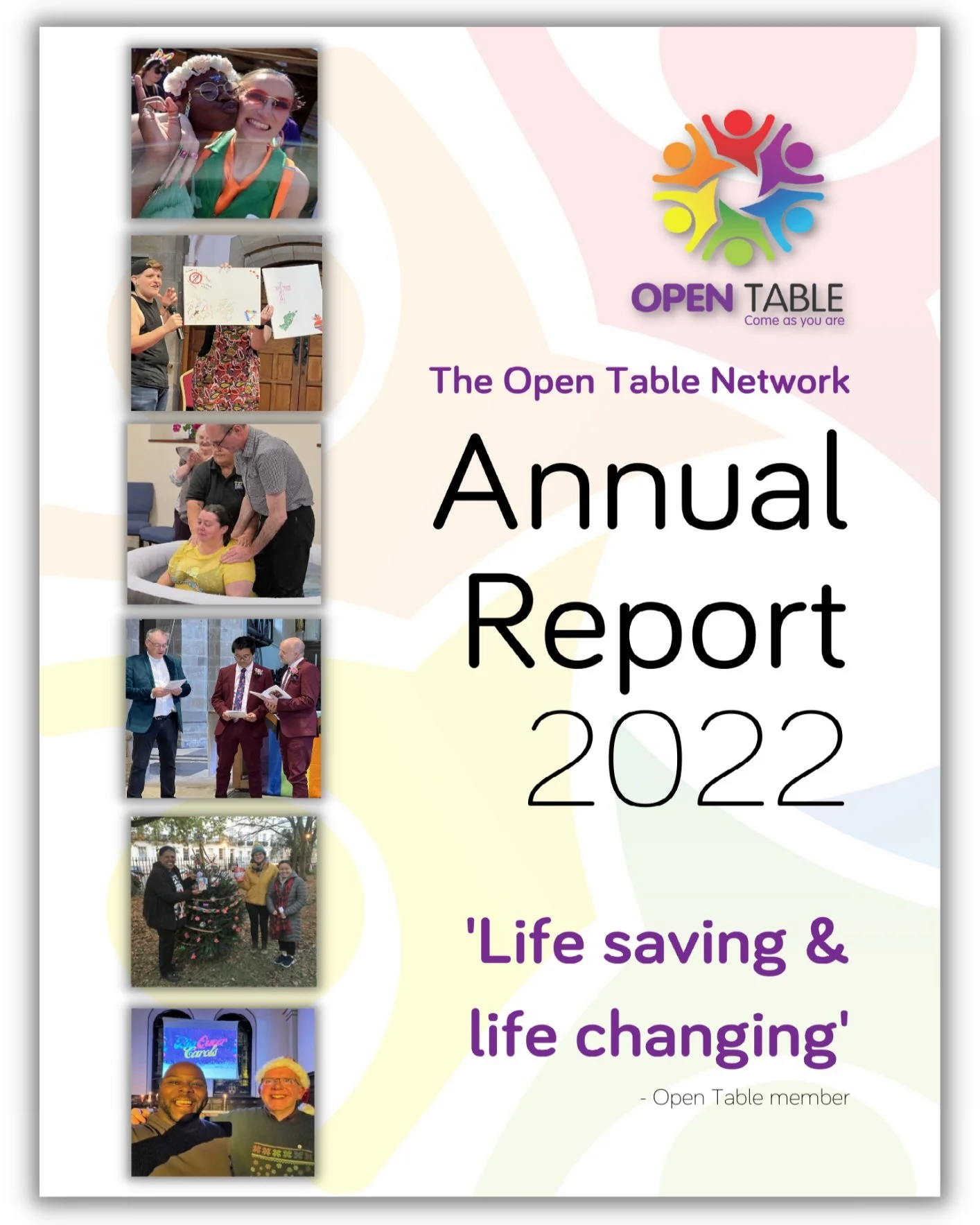  The front cover of OTN’s 2022 Annual Report, showing highlights of the year from across our network 