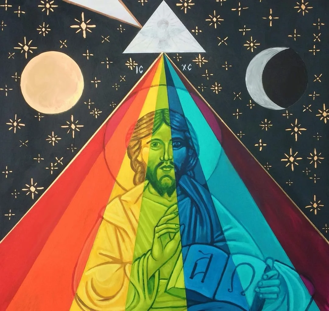 Christ the light by Kelly Latimore - One of the gifts we gave to Bishop Paul