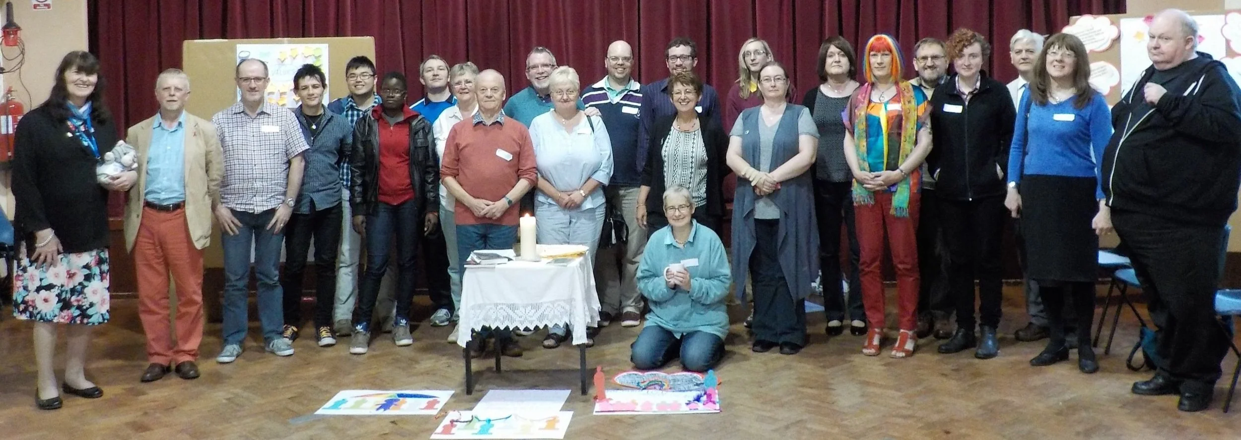  24 Open Table community members from Liverpool, Warrington, Manchester and North Wales met at St John’s URC Warrington for an Appreciating Open Table day. Click on the image to enlarge it. 