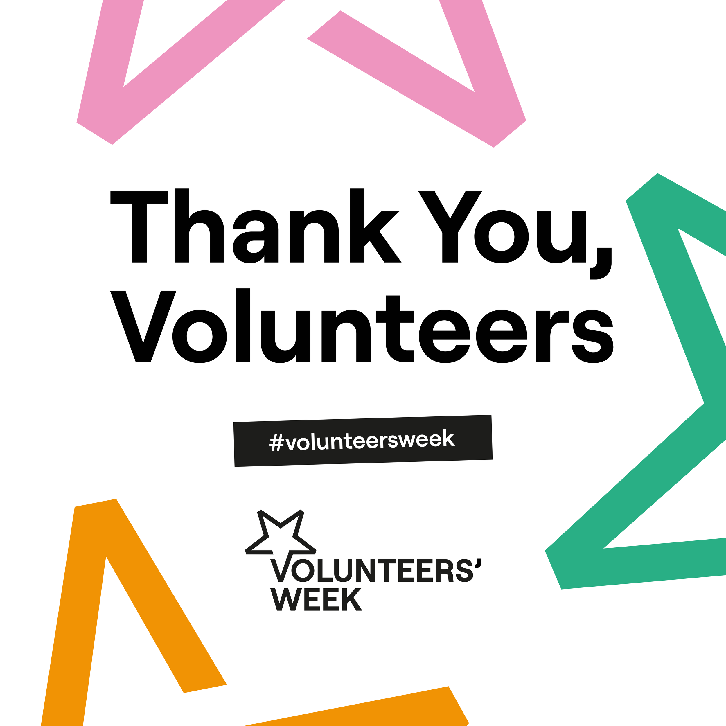 Volunteers’ Week graphic in English