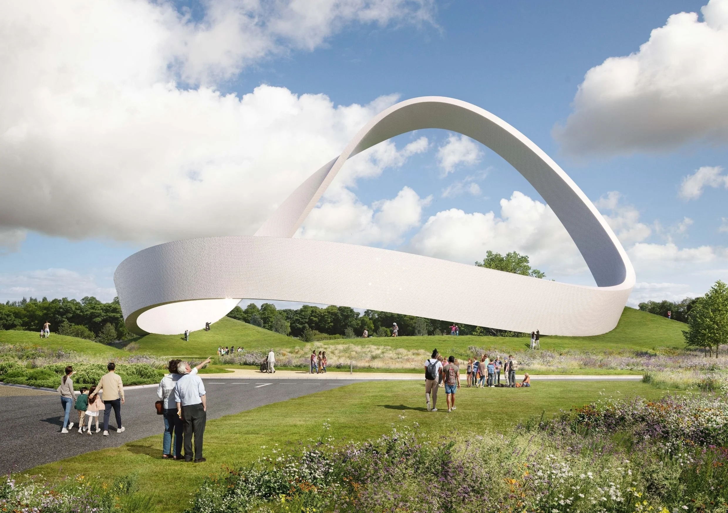 An artist’s impression of the Eternal Wall of Answered Prayer