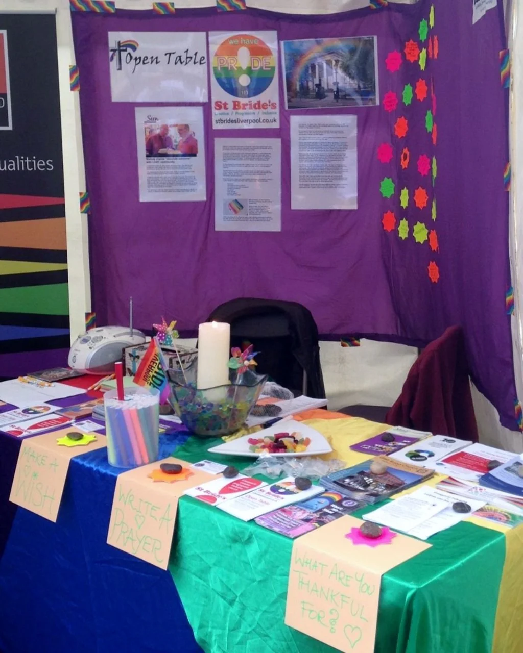  Open Table community stall at Liverpool Pride 