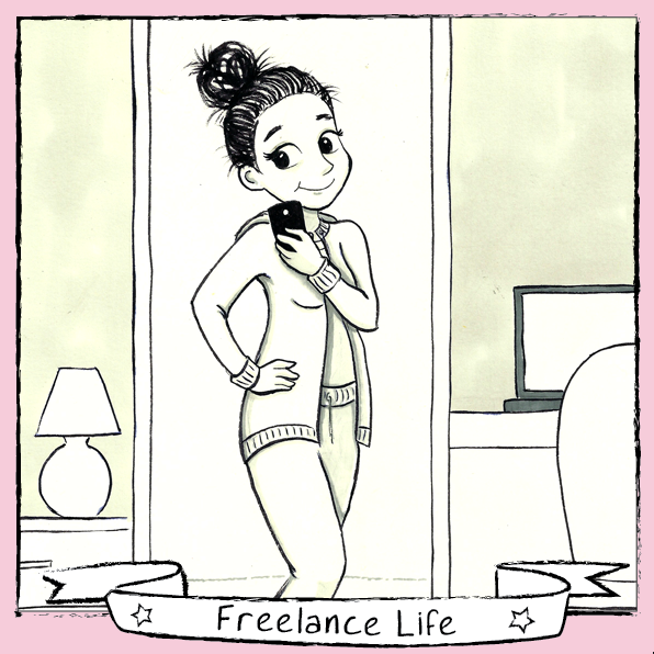 Inktober Day 16 - Outfit of the day: Working from home
