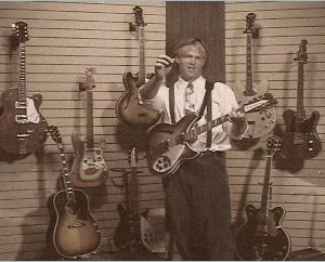 Here, Rob uses the Rickenbacker 12-string during the video's introduction, where he strikes the endlessly debated opening chord of 'A Hard Day's Night'.