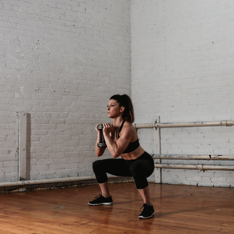 Sumo Squat + DB Press