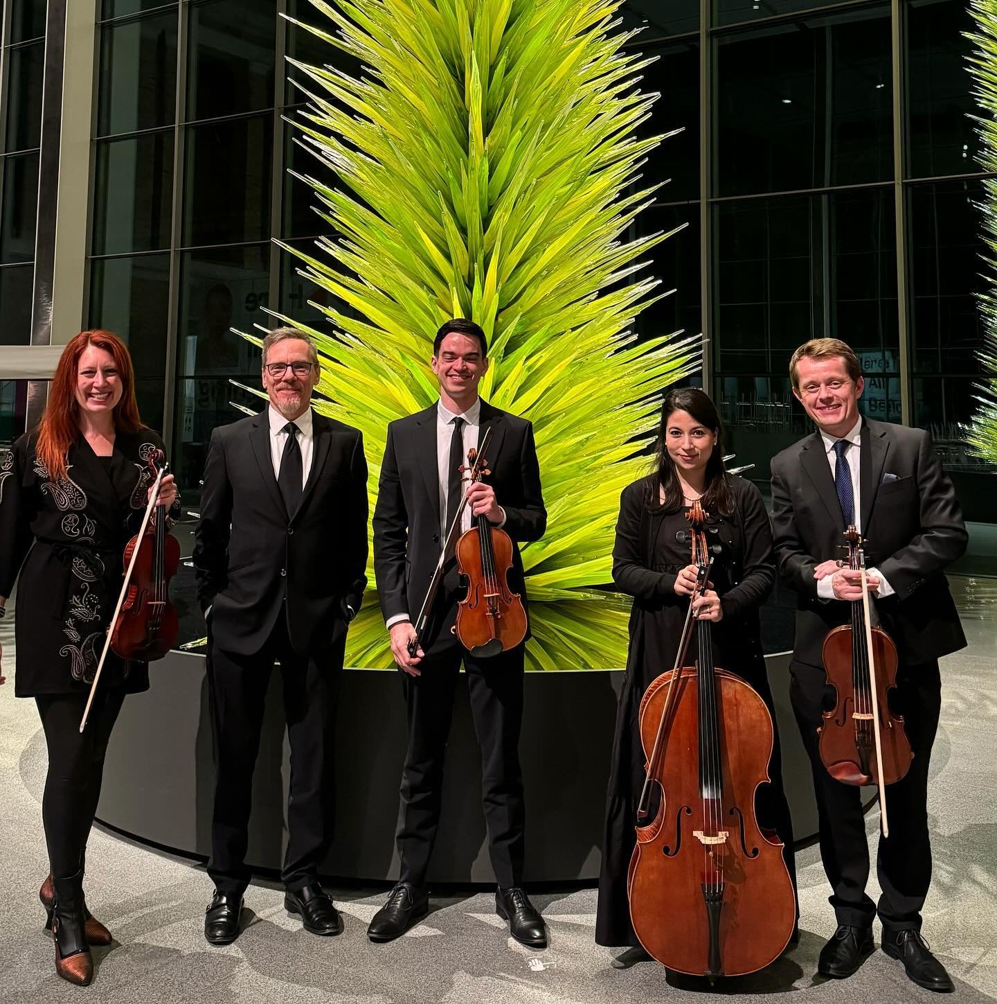 Art in Bloom Members&rsquo; Night! 
String Quartet + Drumset

Thank you Tara, Sean, Chris, Melody and Bill! #ateam 

#event #live #livemusic
#drums #strings