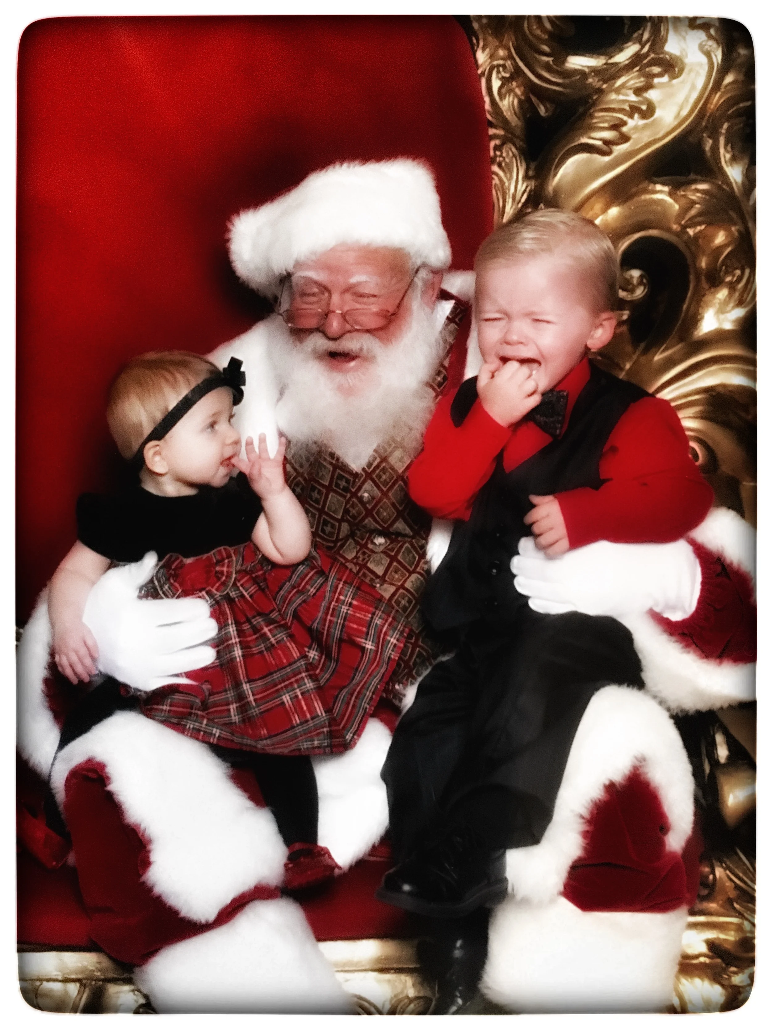 Santa picture at the mall in Sierra Vista, AZ