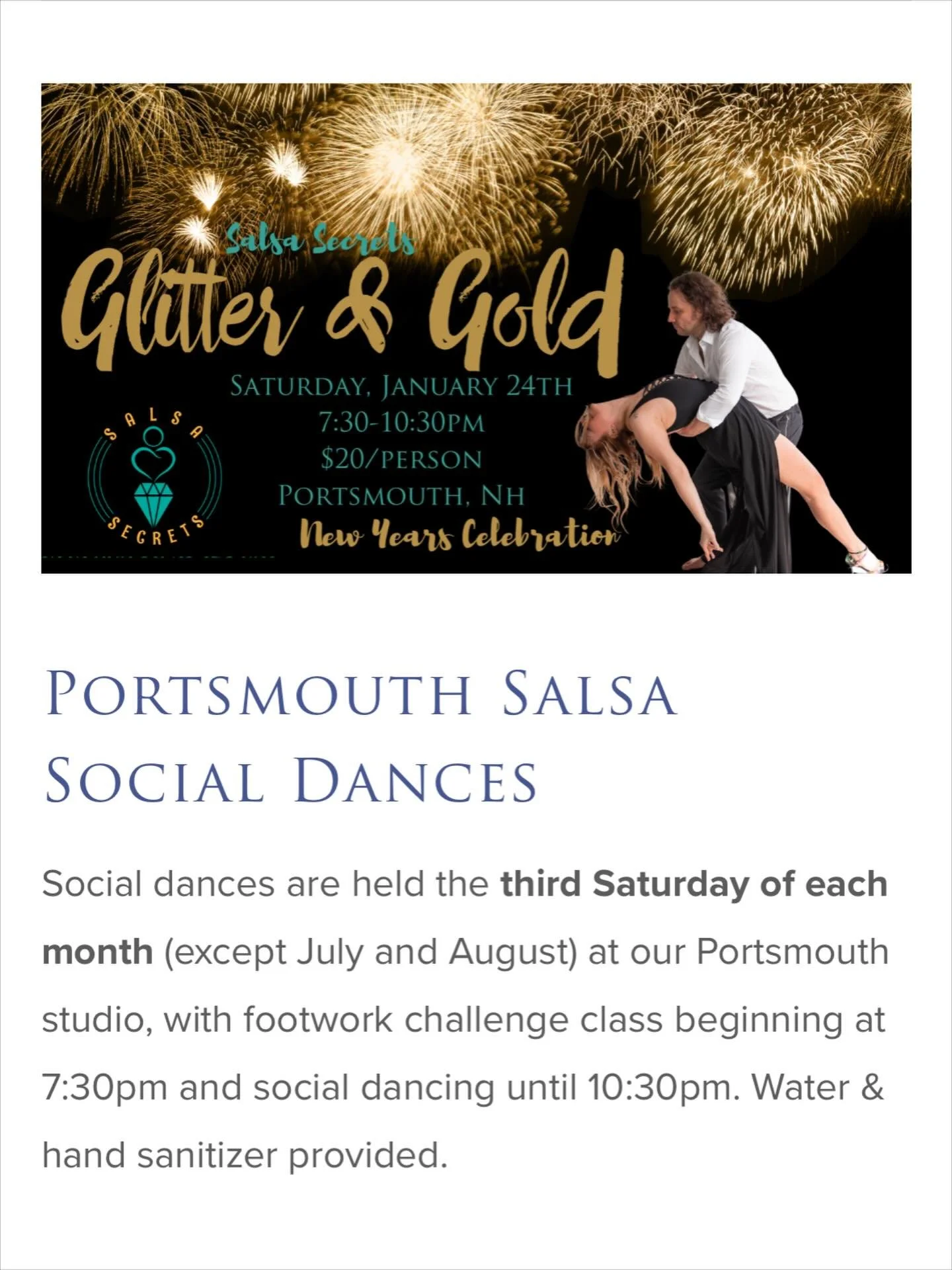 We have the Social Dance Tonight!!!! 💃🕺#salsanh #portsmouthnh