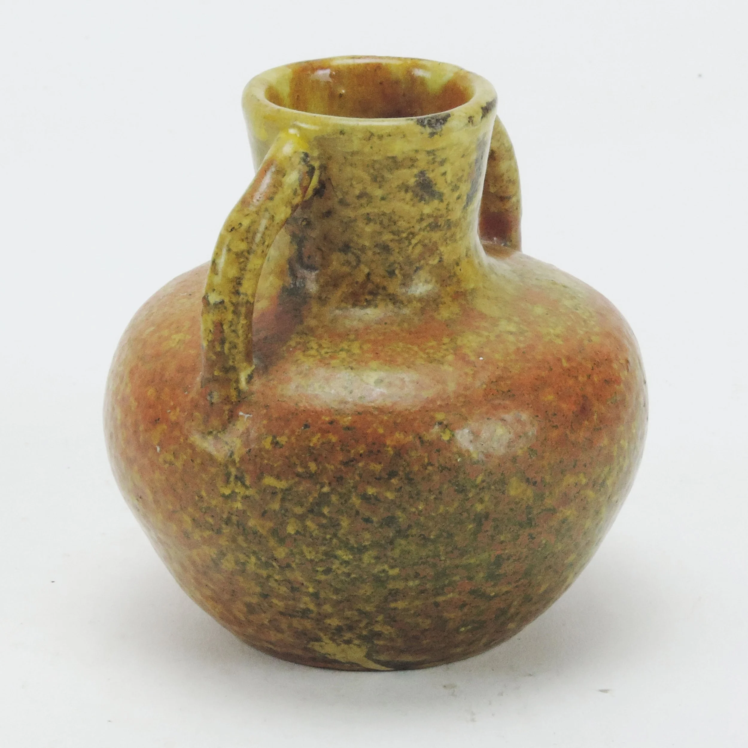 Merrimac-Pottery-orange-yellow-2-handle-3-5in-vase-B.jpg