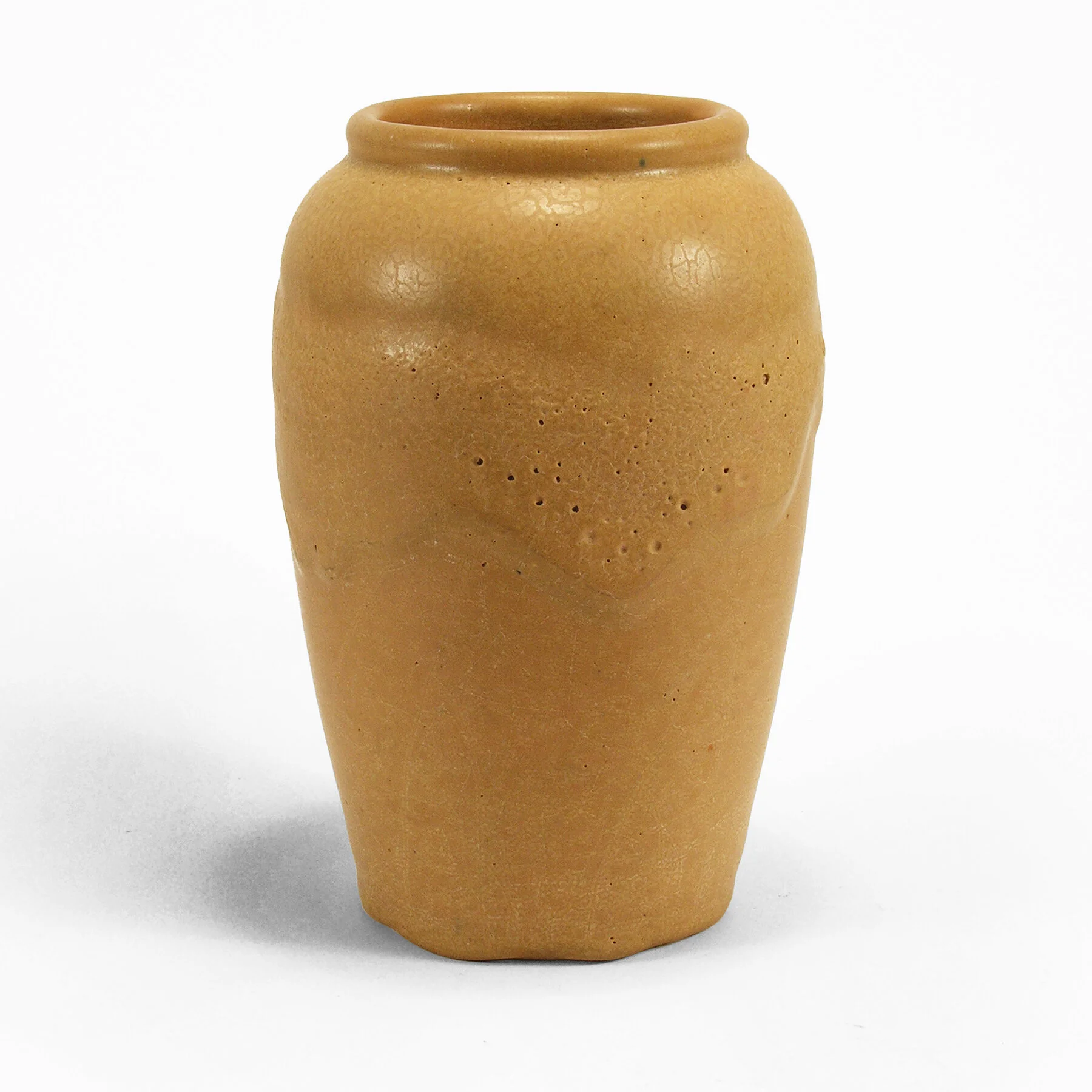 Hampshire-7-5in-shape-95-matte-yellow-thick-drip-vase-B.jpg