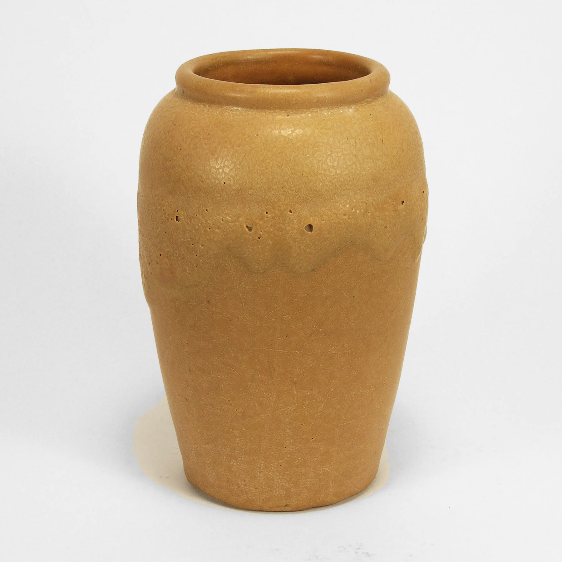 Hampshire-7-5in-shape-95-matte-yellow-thick-drip-vase-C.jpg