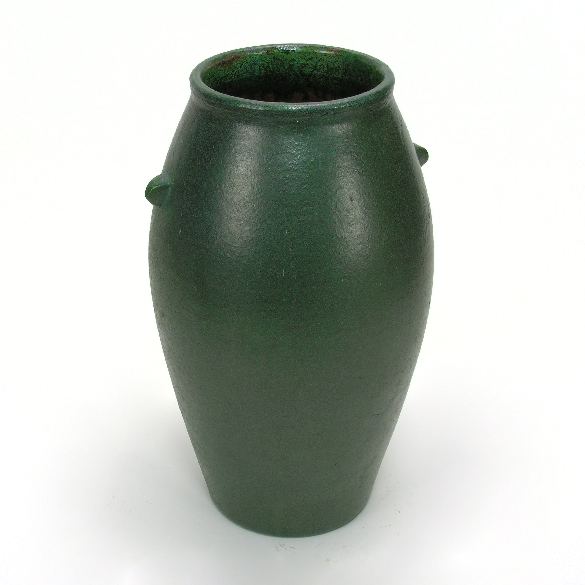 Merrimac Pottery tall vase with nub handles — JMW Gallery