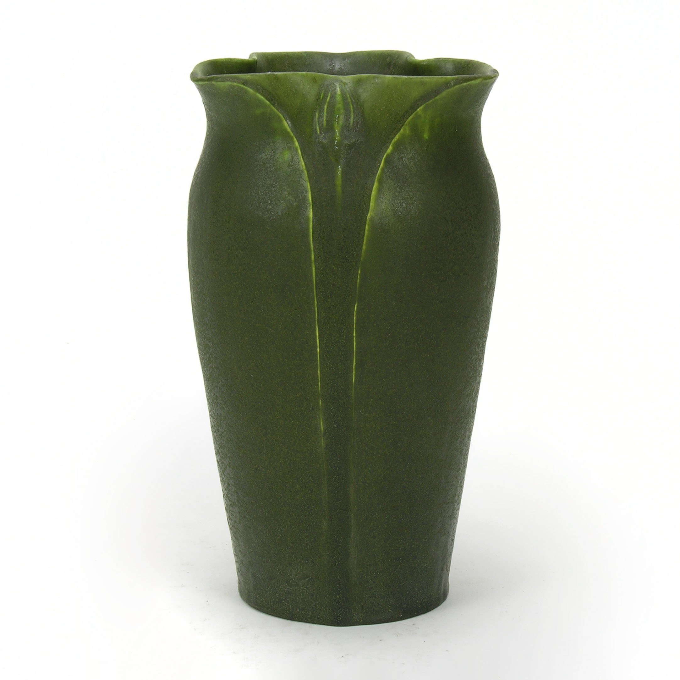 Grueby-Pottery-green-7-38in-tri-pinch-top-leaf-bud-vase-A.jpg
