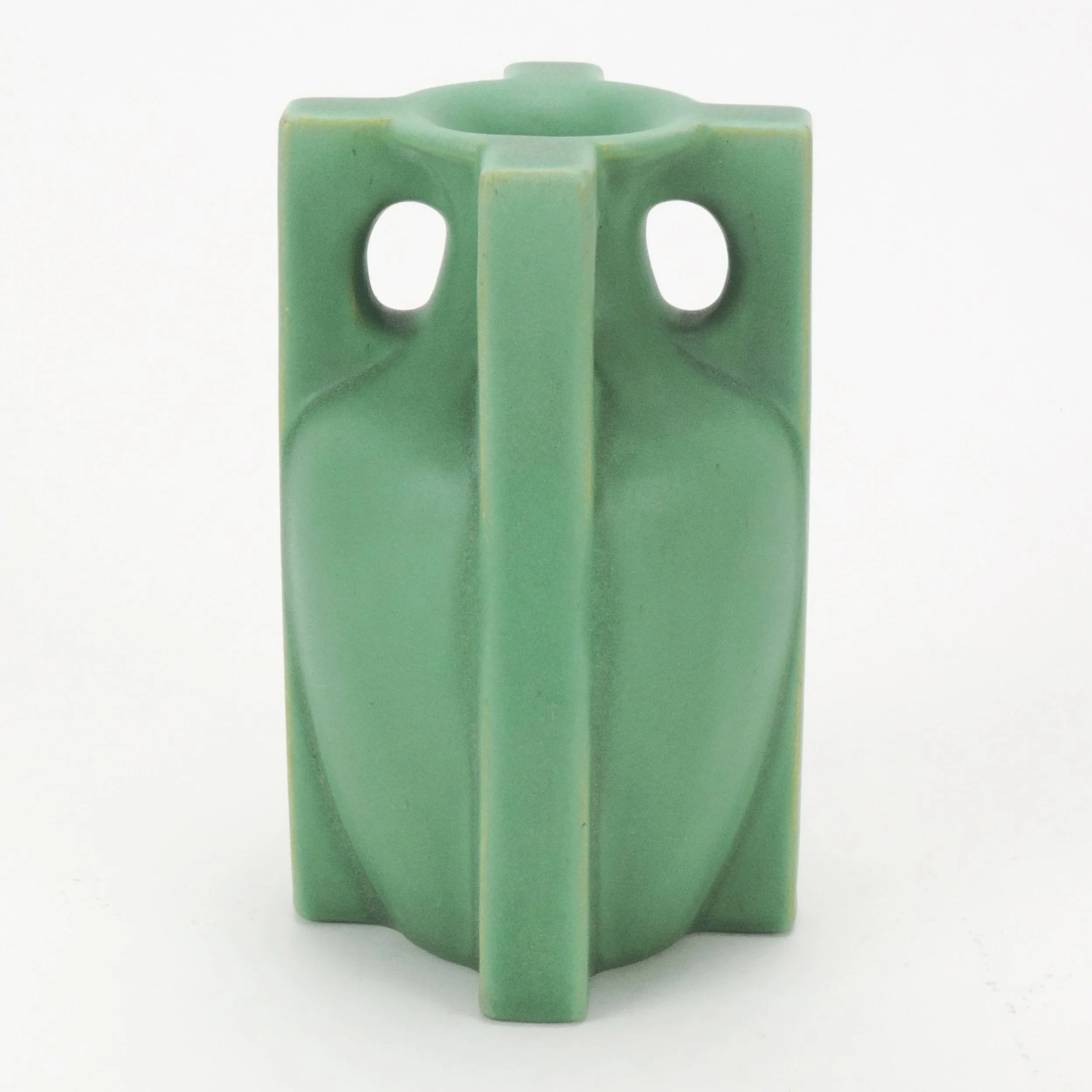 Teco-Pottery-7-18in-4-handle-vase-shape-435A-Gates-B.jpg