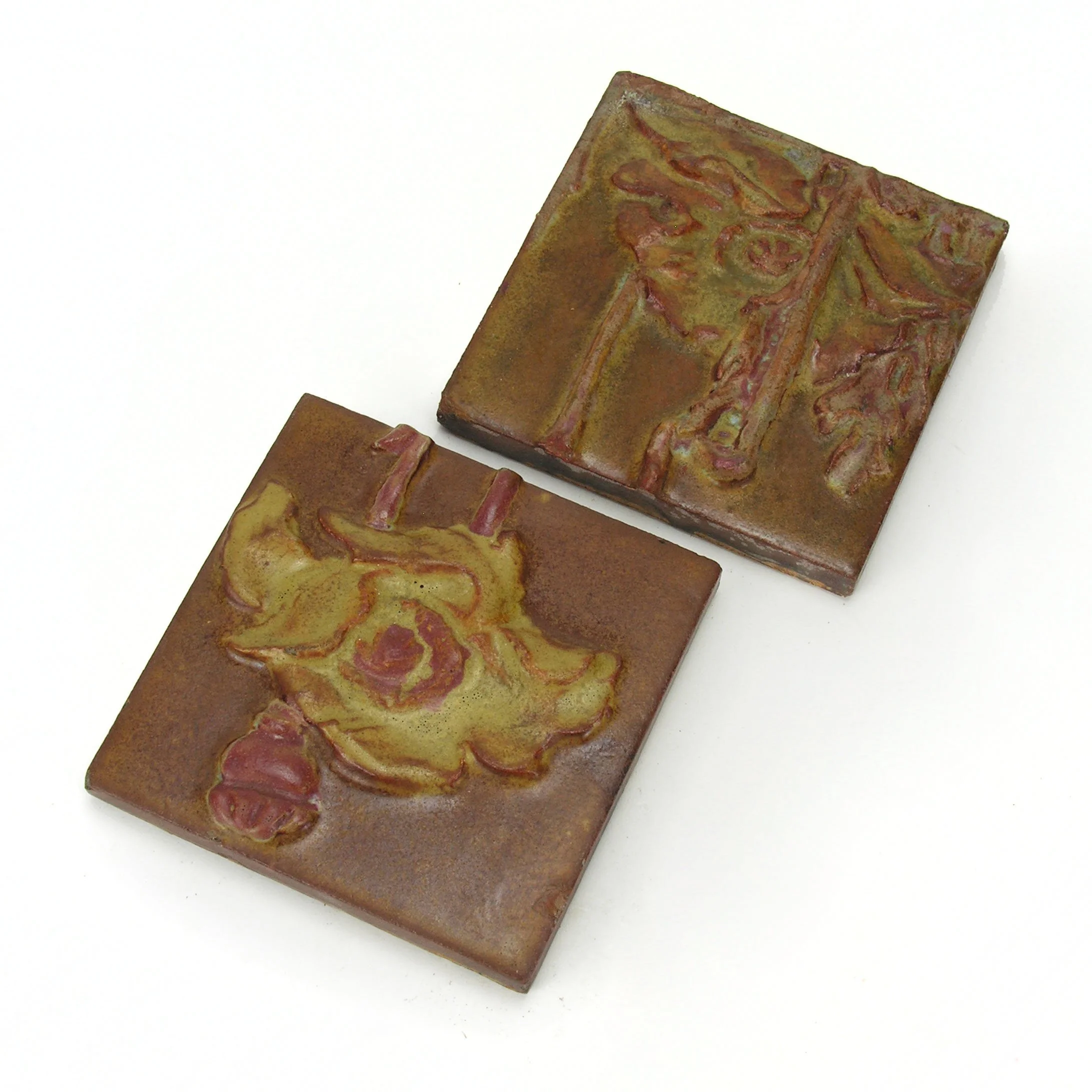 Rookwood-Pottery-two-6x6-poppy-faience-tiles-D.jpg