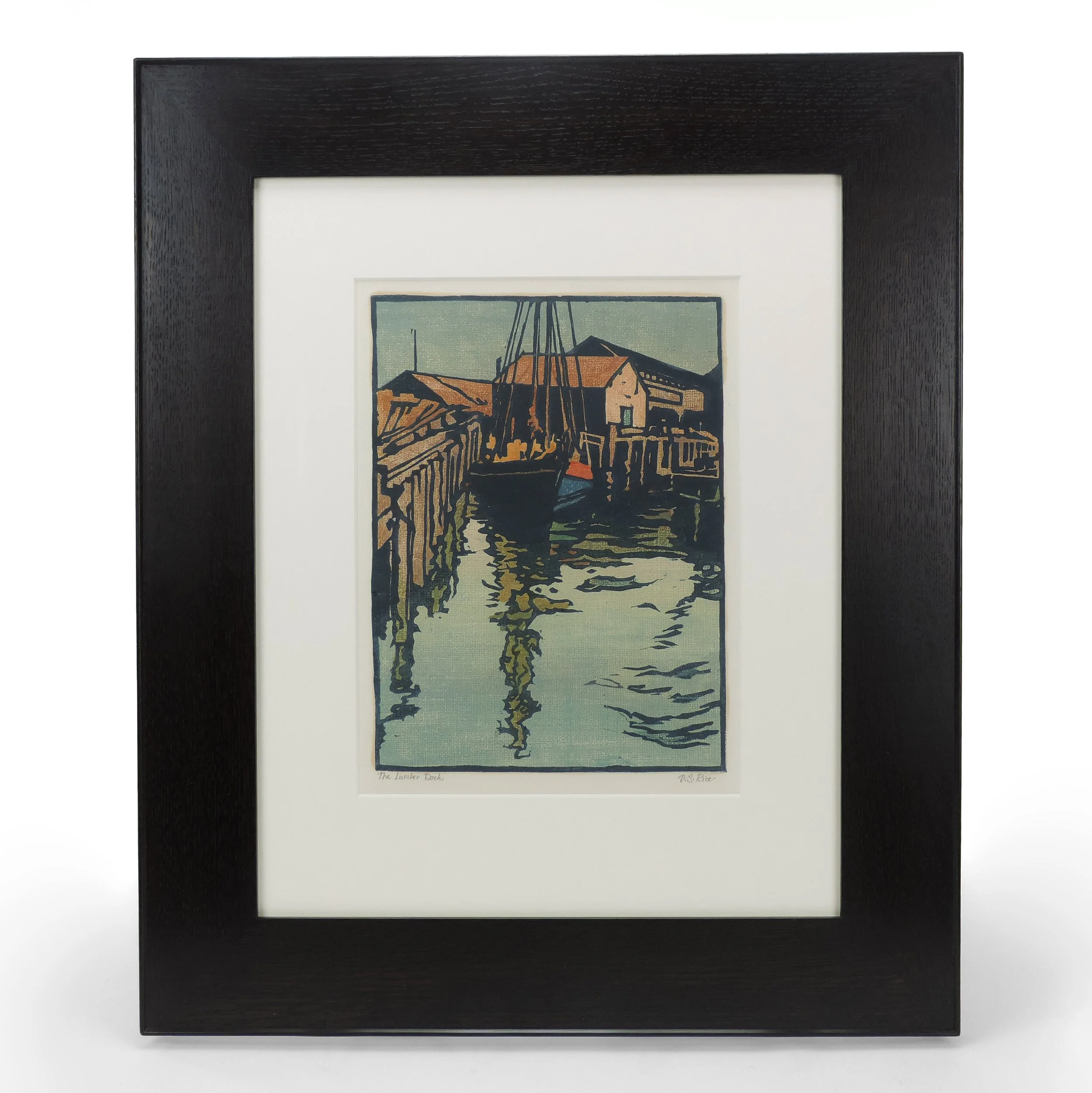 William-Rice-Block-Print-The-Lumber-Dock-9x12in-sheet-12x14-5in-C.jpg