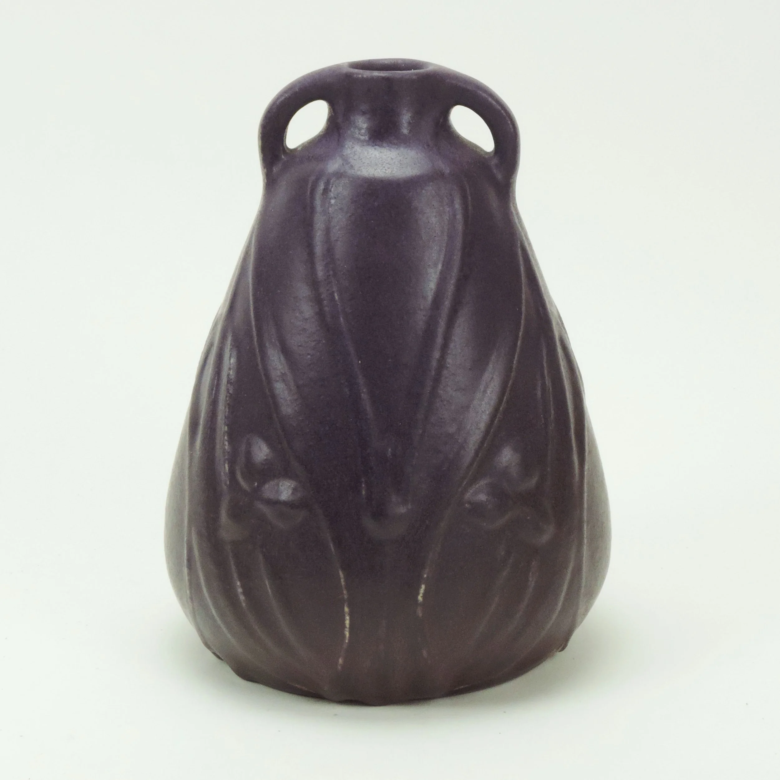VanBriggle-Pottery-1903-spiderwort-2 handle-purple-vase-8-75in-shape-182-A.jpg