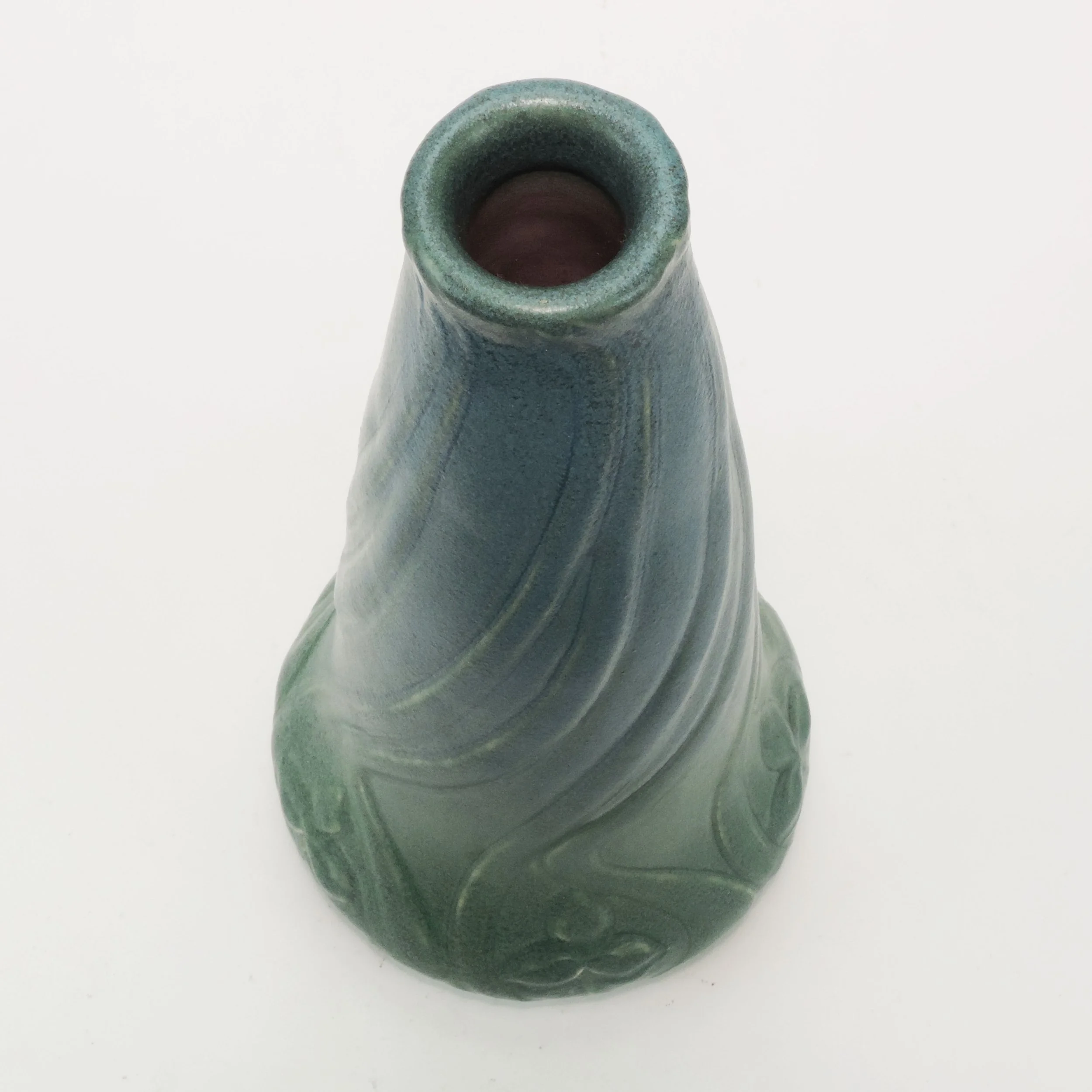 VanBriggle-Pottery-1903-spiderwort-leaves-blue-green-12in-vase-shape-166-D.jpg