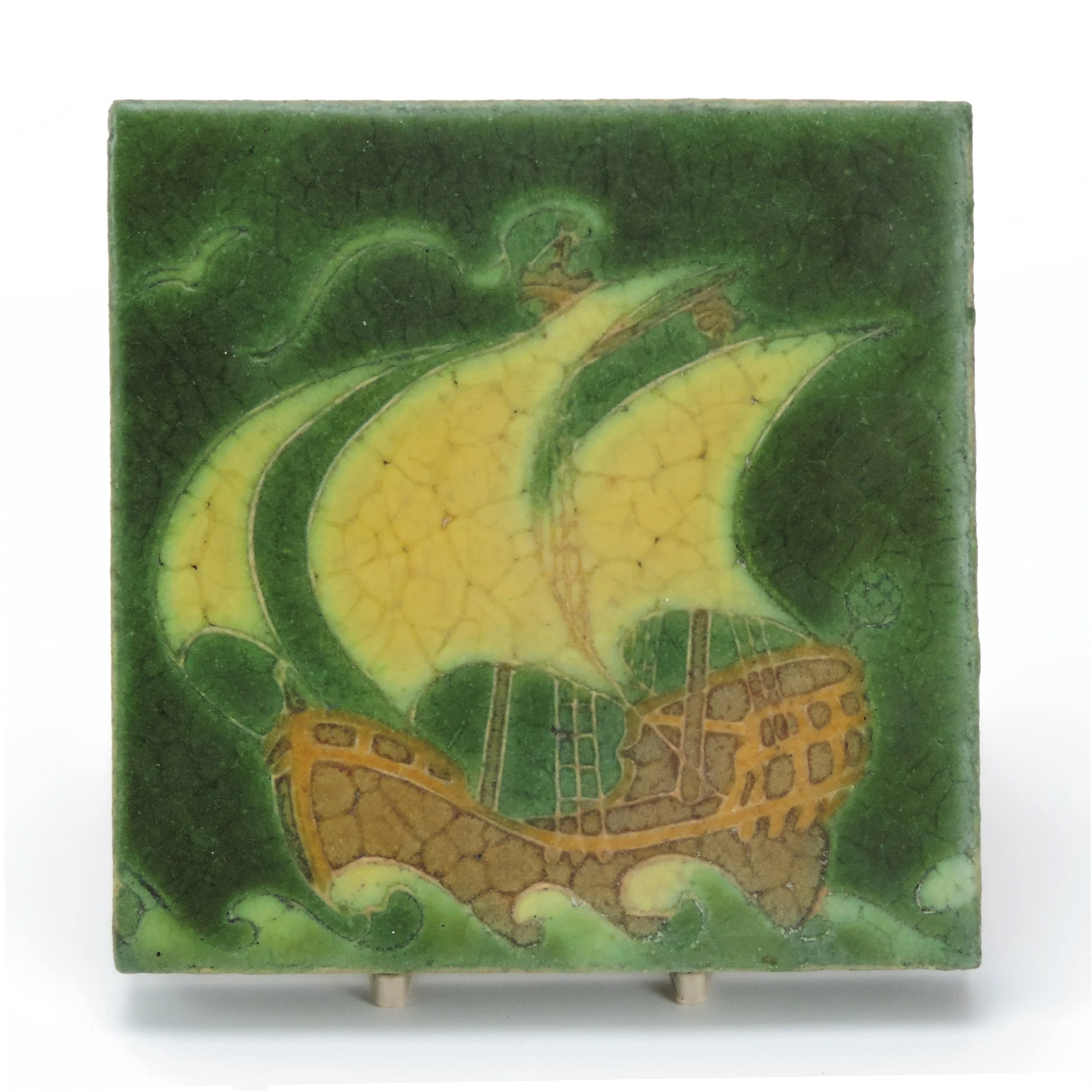 Grueby-tile-6x6-ship-tile-framed-A.jpg