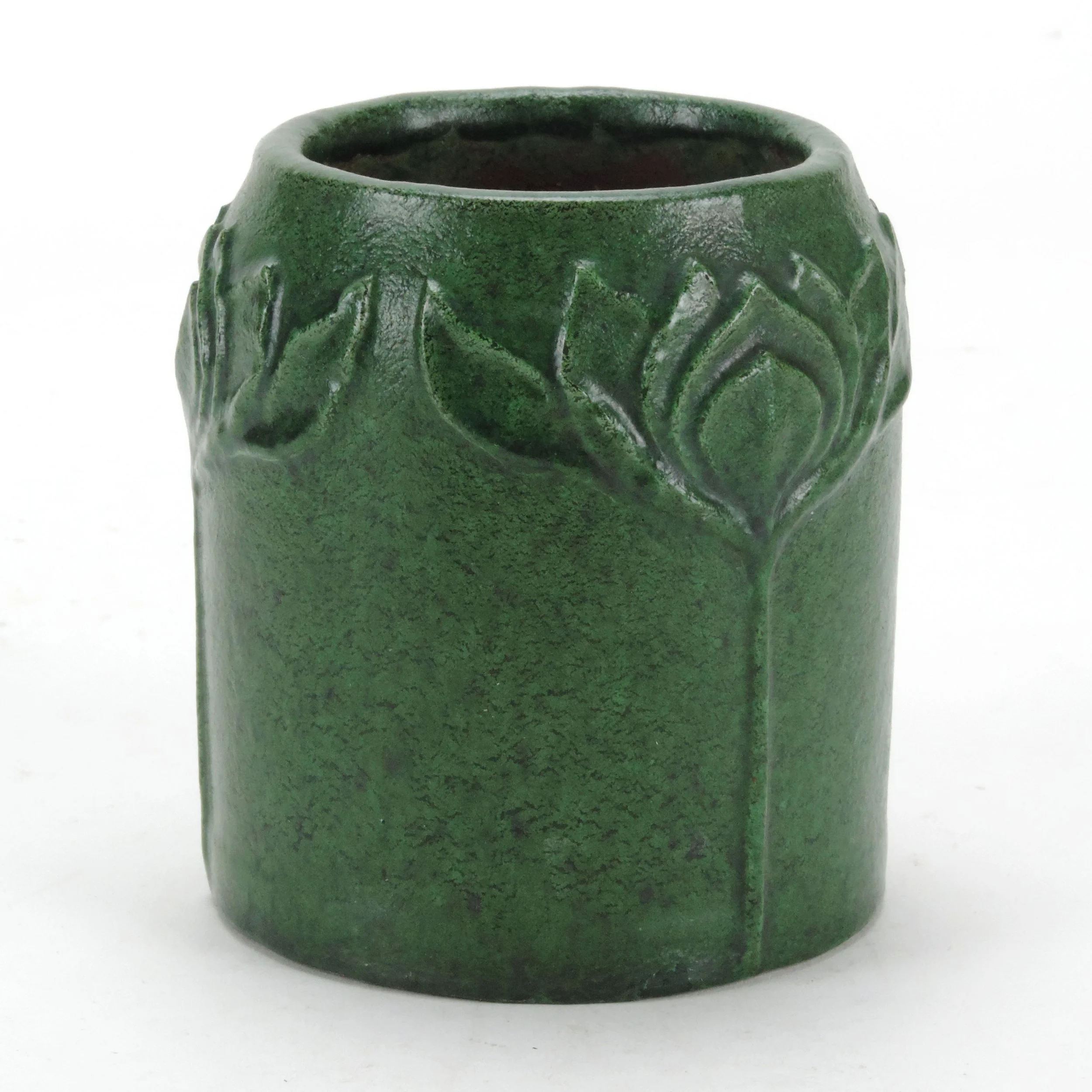 Merrimac-Pottery-tooled-4-flower-4-38in-vase-B.jpg